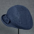 thumbnail image 4 of Holzkary Women's Cloche Bucket Hat 1920S Vintage Dress Winter Hats with Flower Accent Women's Autumn and Winter Dome Casual Fisherman Pot Hat Small Bowler Hat Navy M, 4 of 5