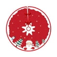 thumbnail image 3 of Cubierta de base para falda de árbol de Navidad de 90 cm, decoración navideña, falda para árbol de Navidad Estilo F, 3 of 9