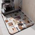 thumbnail image 2 of Coffee Bar Mat Accessories for Countertop Super Absorbent Anti-Slip Silicone Flower Dish Drying Mats for Kitchen Counter Draining Pad Decor Gift Fit Coffee Maker Coffee Pot Espresso Machine 24inx18in, 2 of 6