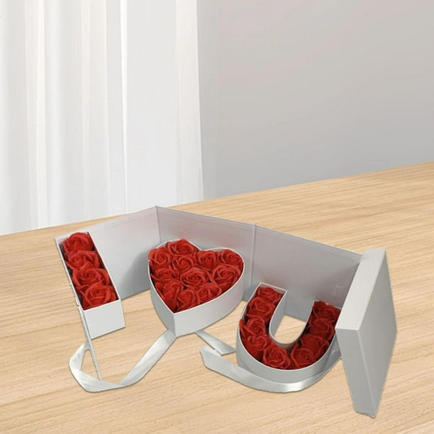 Caja de regalo de flores vacía BLESIY 7.24 x 7.24 x 7.60 pulgadas
