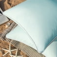 thumbnail image 3 of Phonoscope Outdoor Waterproof Decorative Throw Pillow for Patio, Tent and Sofa, 12" x 20", Light Blue, 2 Pack, 3 of 6