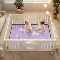 thumbnail image 2 of WOBOGO Pattern with Flying Unicorns and Flowers Baby Playmats Extra Large Waterproof Rollable Activity Pads for Toddlers 50×50inch, 2 of 7