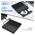 thumbnail image 5 of New USB 3.0 Slim External DVD RW CD Writer Drive Burner Reader Player Optical Drives For Laptop PC dvd burner dvd portatil ,Multi-Transmission, 5 of 9
