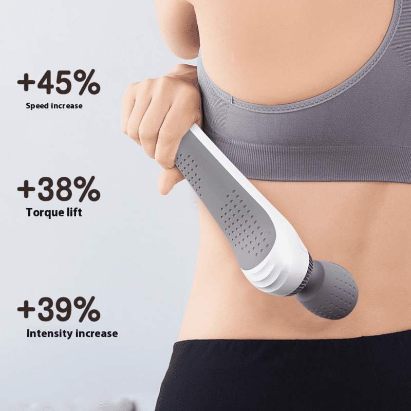Deep Tissue Massage Gun USB Rechargeable Portable Full Body Muscle Massage 5-speed Adjustable Fascia Gun Pink and Black