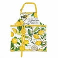 thumbnail image 2 of Michel Design Works Lemon Basil Cotton Chef Apron, 2 of 4