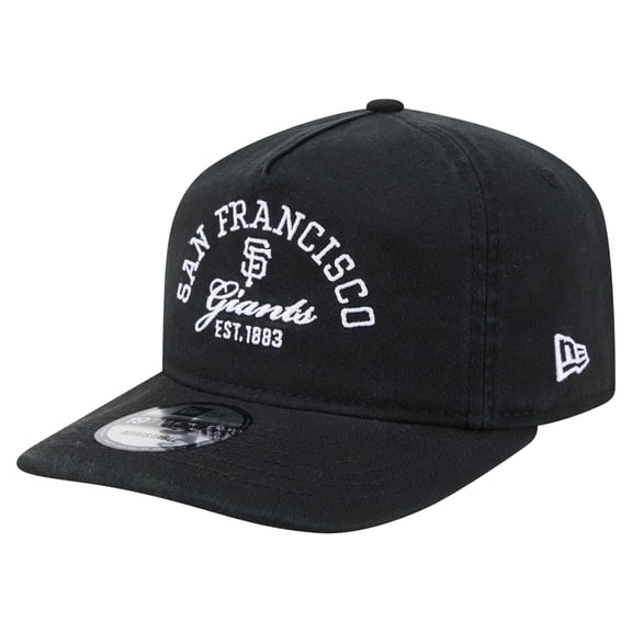 Men's New Era Black San Francisco Giants Stacked 19TWENTY Adjustable Hat