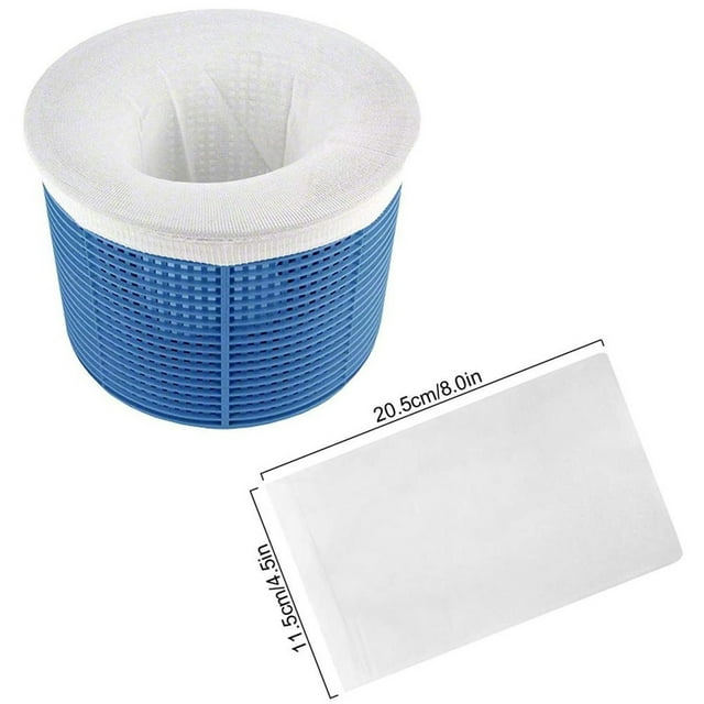 Pool Skimmer Filter Socks for Above Ground and Inground Pool Skimmer Basket, Fine Mesh Screen Socks for Pool Skimmer Basket Nets, Reusable Nylon Filter Bags 15 Pack