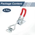 thumbnail image 3 of Uxcell 4pcs Adjustable Toggle Clamp M5x27mm 220lbs 4001 Style, Silver Red, 3 of 7
