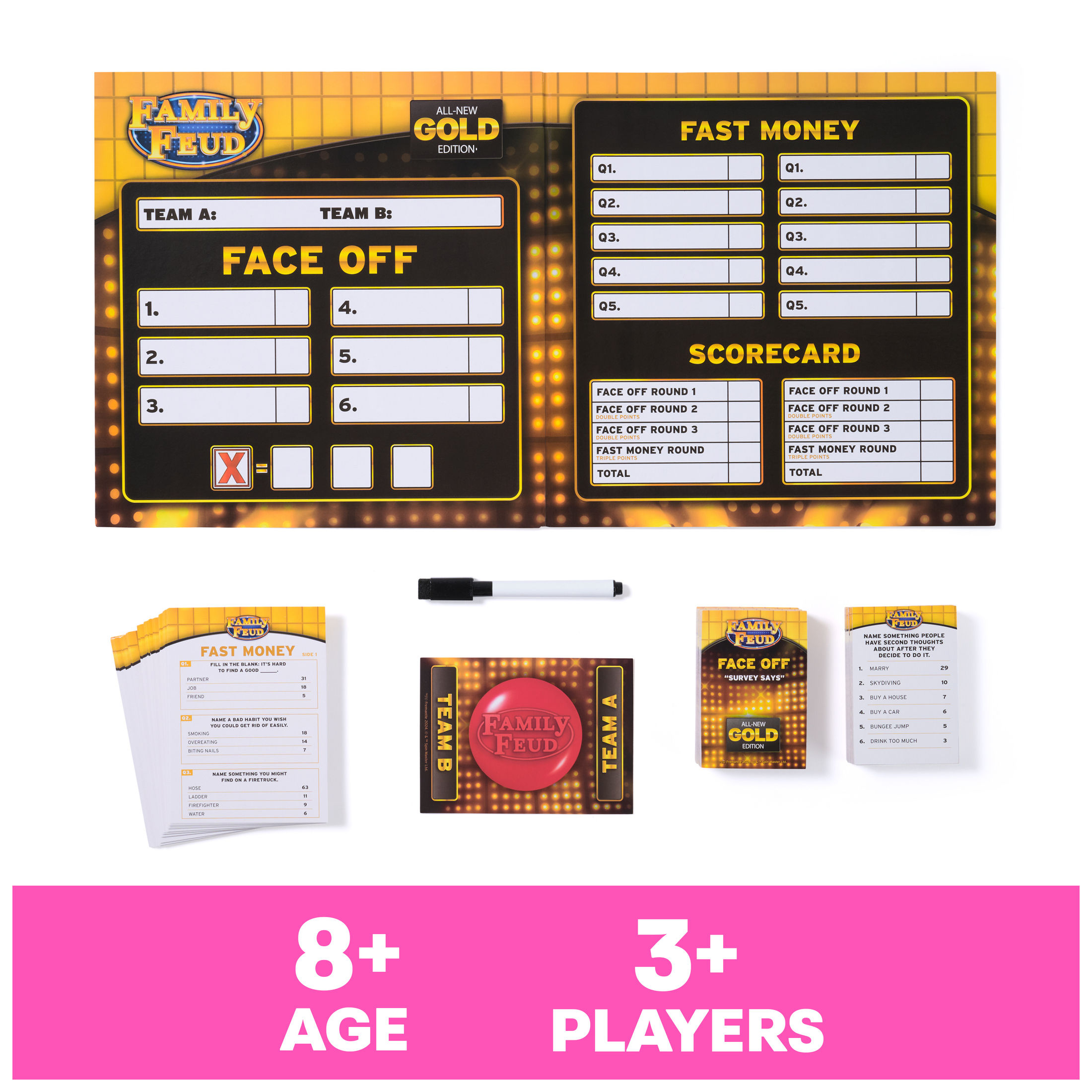 Spin Master Games Family Feud Gold Edition Board Game photo 2