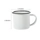 thumbnail image 4 of 2 tazas de café expreso esmaltadas, retro, para té, café concentrado, color blanco, para viaje, 4 of 6