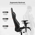 thumbnail image 4 of BestOffice Ergonomic Gaming Chair, Lumbar Support, Swivel Rolling for Men, Women(White), 4 of 7