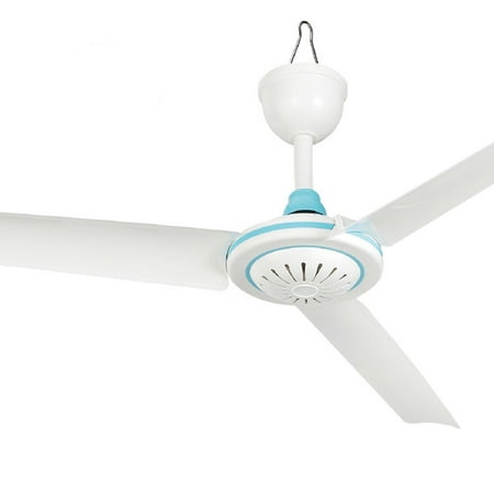DC 12V Low-voltage Ceiling Hanging Fan Household Camping Electrical Fan Color:White and