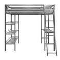 thumbnail image 5 of Max & Finn Nova Metal Loft Bed with Shelves, 5 of 10