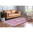 thumbnail image 3 of Rugs.com Rabia Collection Rug – 8' x 10' Burgundy Low Rug Perfect For Living Rooms, Large Dining Rooms, Open Floorplans, 3 of 9