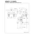 thumbnail image 2 of Kingston Brass NuvoFusion KB8618NDL High Rise J Spout Lavatory Faucet With Brass Pop-Up, 2 of 2