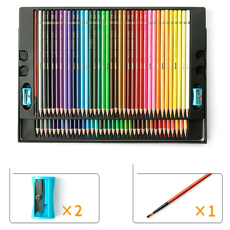 72 Colored Pencils Set,Artist Color Pencil Kit for Adult Kids Teens Coloring  DrawingSoft Core,Oil Based Coloured Pencil,Coloring  Book,Sketchpad,Sharpener in Pencil Case 