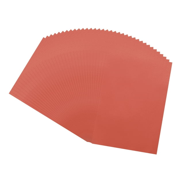 Uxcell Papier Vélin Coloré, 100 Feuilles Rouge Profond 5,9 Pouces x 8,3 Pouces Papier Vélin Imprimable