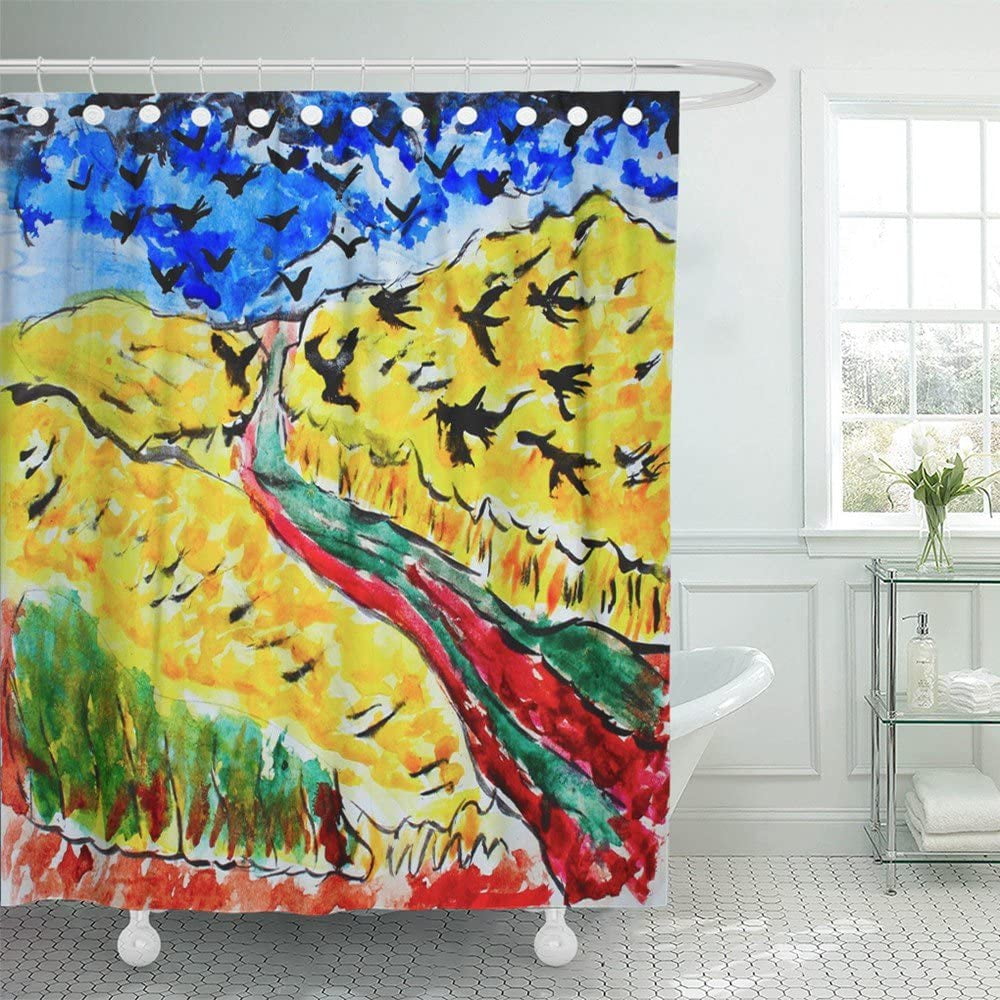 Irises By Vincent Van Gogh 1889 Dutch Post Impressionist Shower Curtain