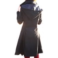 thumbnail image 3 of FASHIONWT Women Irregular Hem X-Long Coat Single Breasted Parka Overcoat, 3 of 7