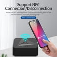 thumbnail image 2 of Adaptador Bluetooth M21: Conexión inalámbrica 5.0 con NFC, micrófono integrado y puertos 3.5mm + 2RCA para dispositivos de audio. Ideal para llamadas manos libres y transmisión de alta calidad., 2 of 6