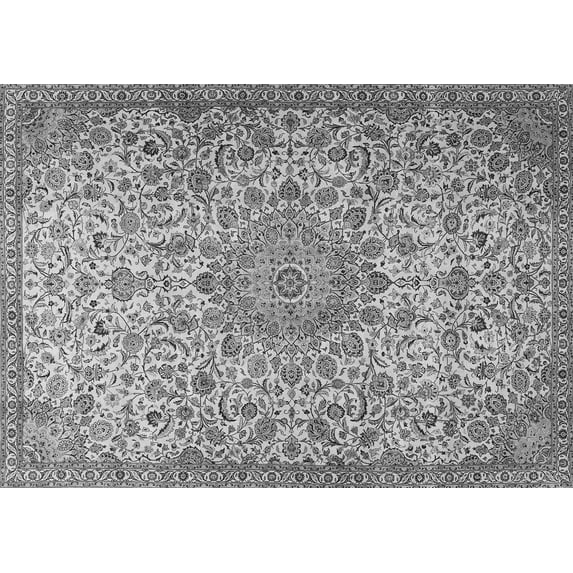 Ahgly Company Indoor Rectangle Persian Gray Traditional Area Rugs, 4' x 6'