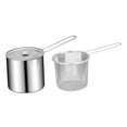 thumbnail image 4 of Lipstore Friteuse avec Panier Passoire Accessoire Polyvalent Durabilité Robuste Outil de Cuisson Acier Inoxydable avec Poignée Style B, 4 of 7