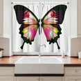 thumbnail image 2 of Ambesonne Swallowtail Kitchen Curtains, Lively Insect, 55"x39", Multicolor, 2 of 3