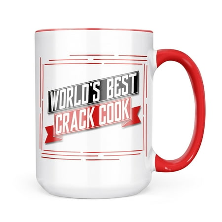 

Neonblond Worlds Best Crack cook Mug gift for Coffee Tea lovers