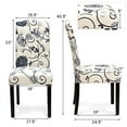 thumbnail image 3 of Gymax Set of 2 Upholstered Tufted Dining Chair Nailhead Trim Rubber Wooden Leg, 3 of 10