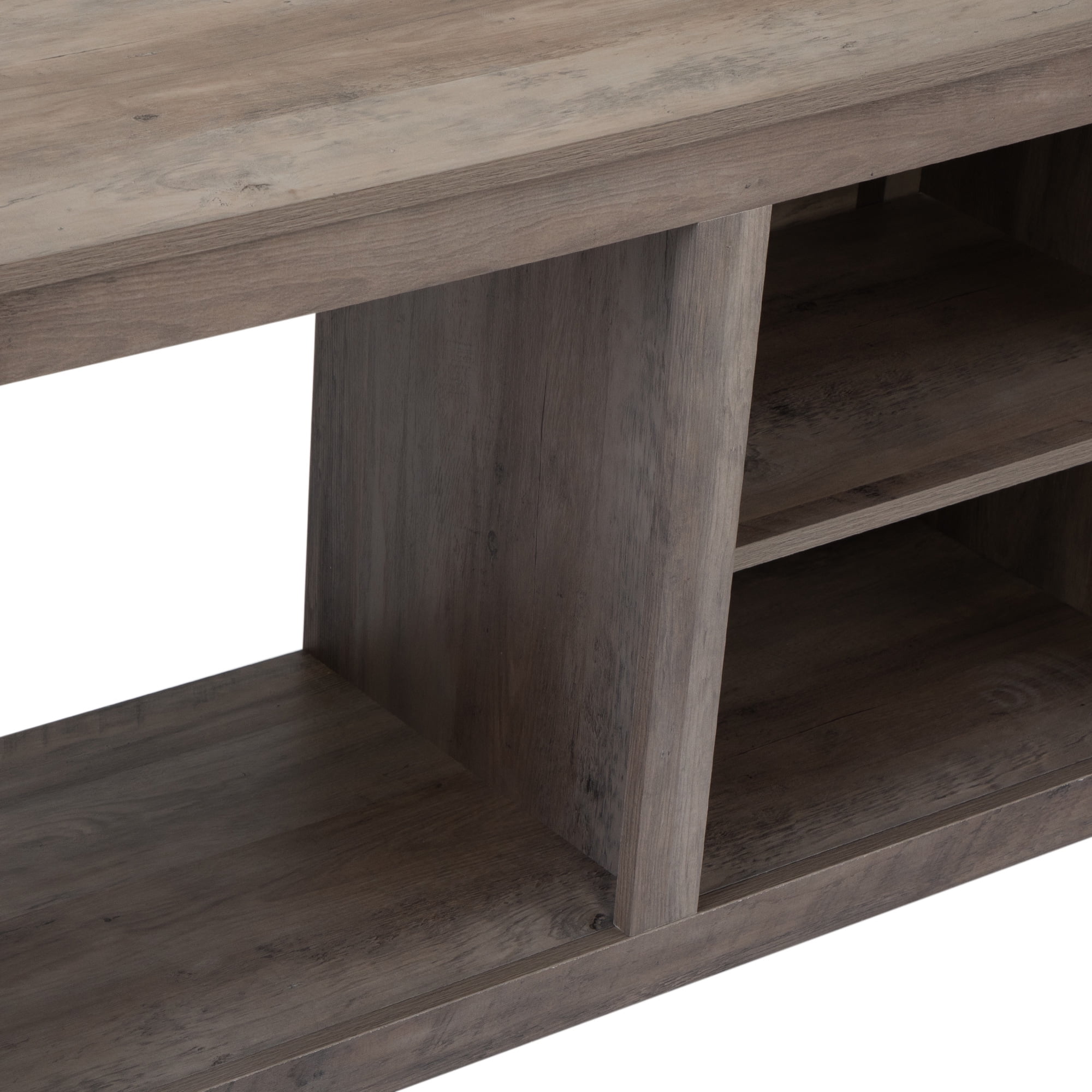 Kadyn Tv Stand for Tvs Up to 41", Modern Corner Tv Stand for Living Room, Tv Stand with 3 Layers of Adjustable Shelves, Taupe