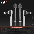 thumbnail image 2 of A-Premium 4Pcs Front Inner & Outer Tie Rod End Kit Compatible with Tesla 3 2017-2021, Y 2020-2021, 2 of 9