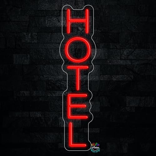 Hotel LED Neon Sign 6"L x 24"H #32391