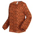 thumbnail image 1 of Regatta - Blusa Hadria Estampado Animal para Mujer (Negro), 1 of 2