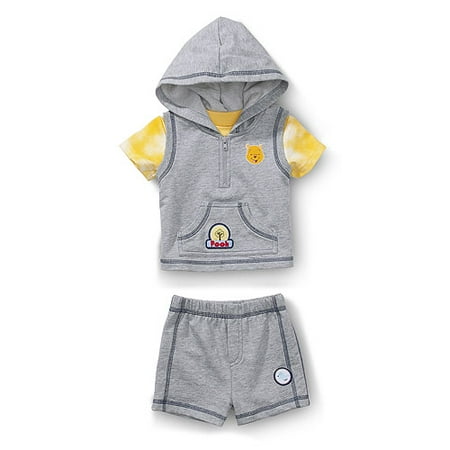 Disney - Pooh 3-Piece Shorts Set - Newborn