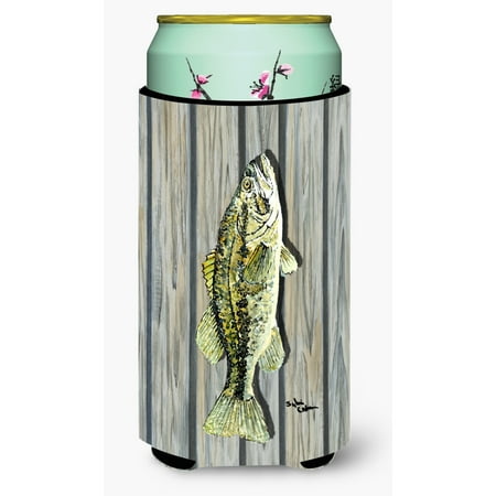 

Caroline s Treasures 8493TBC Fish Bass Small Mouth Tall Boy Hugger Tall Boy multicolor