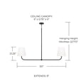 thumbnail image 2 of 2 Light Island In Minimalist Style-21.25 Inches Tall And 50 Inches Wide-Aged Brass Finish    -Traditional Installation Capital Lighting 849421Ad, 2 of 7