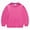 L101-Hot Pink, variant on CAUYDY Girls Casual Crewneck Sweatshirts Long Sleeve Color Solid Loose Fit Fall Cute Pullover Tops(L101-Navy,12-18 M)