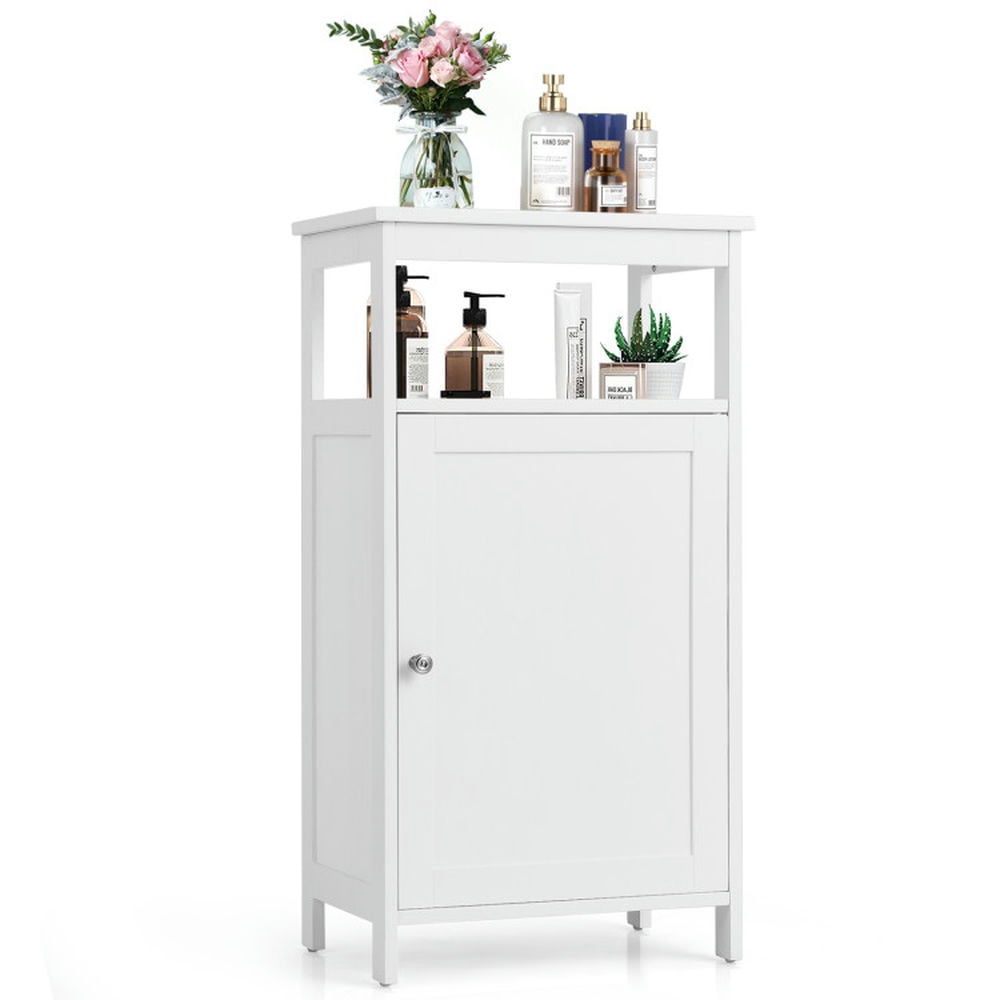 Finihen Bathroom Storage Cabinet, Bathroom Floor Cabinet, Floor Cabinet Multifunction Storage Rack Organizer Stand, for Bathroom, Living Room, Bedroom, Kitchen, White Finihen Bathroom Storage Cabinet, Bathroom Floor Cabinet, Floor Cabinet Multifunction Storage Rack Organizer Stand, for Bathroom, Living Room, Bedroom, Kitchen, White