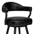 thumbnail image 4 of Armen Living Justin 30" Modern Metal Swivel Bar Stool in Black, 4 of 4