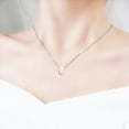 thumbnail image 4 of Silver Initial Necklaces For Women Alphabet Jewelry A-Z Elegant Pendant Necklace Minimalist For Her, 4 of 4