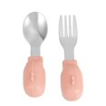 thumbnail image 1 of CUITING 1 Set Baby Short Handle Spoon Stainless Steel Fork Infant Feeding Tableware, 1 of 10