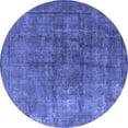 thumbnail image 1 of Ahgly Company Indoor Round Oriental Blue Industrial Area Rugs, 7' Round, 1 of 4