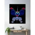 thumbnail image 2 of Goldorak, Grendizer,1975 Old School Ufo Poster Wall Art, Modern Wall Decor For Living Room Bedroom, 16x24 UNFRAMED, 2 of 3