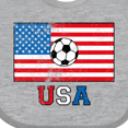 thumbnail image 4 of Inktastic USA Soccer Boys or Girls Baby Bib, 4 of 4