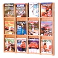 thumbnail image 2 of Wooden Mallet Divulge 12 Magazine Wall Display - Light Oak, 2 of 2