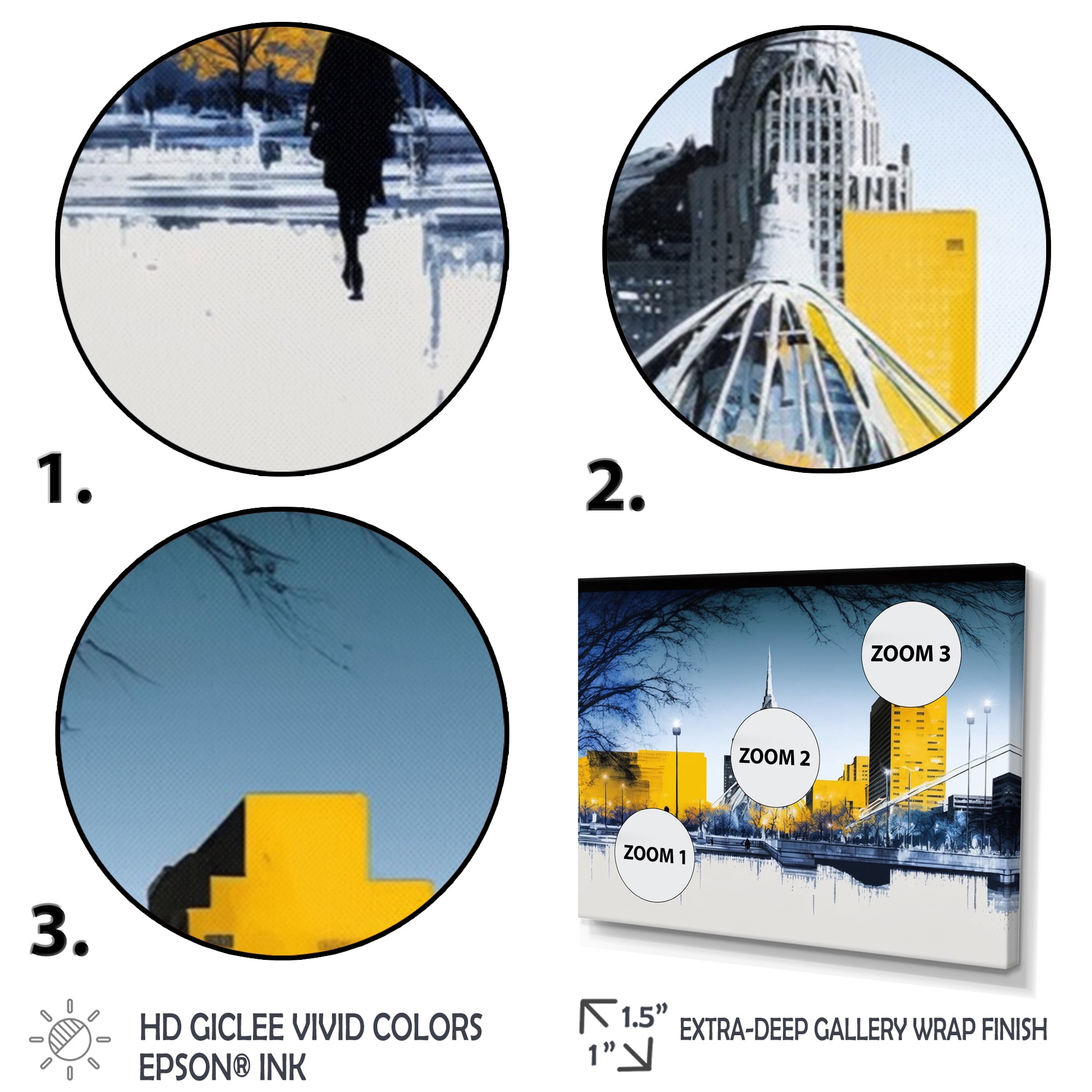 Designart Winnipeg Skyline Of City I Canvas Wall Art
