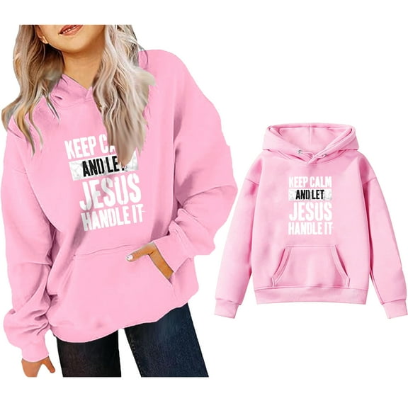 Teen Girls Hoodies Jesus Hoodies Long Sleeve Graphic Hoodies Fashion Oversize Pullover Top Cute Clothes Toddler 12-13 Years Boys Clothes Cute Boy Girl Clothing