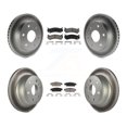 thumbnail image 1 of Transit Auto Front Rear Coated Disc Brake Rotors and Ceramic Pads Kit for Car 2007 Chevrolet Silverado 1500 rear brakes KGC-101396, 1 of 11