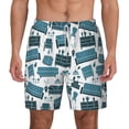 thumbnail image 3 of Uemuo Modern Furniture Pattern Mens Swim Trunks Quick Dry Board Shorts with Mesh Lining, Stretch Beach Shorts Quick Dry No-Chafing Board Shorts-X-Large, 3 of 9