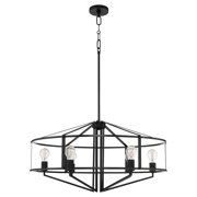 Quorum International 8373-6-59 Tobin 6 Light 32 Wide Pendant - Black